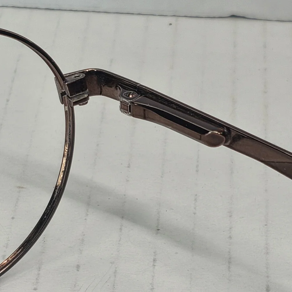 VTG‎ Serengeti 6684 Eyeglass Frames Brown Metal Tortoise Arms Japan*FRAMES ONLY*
